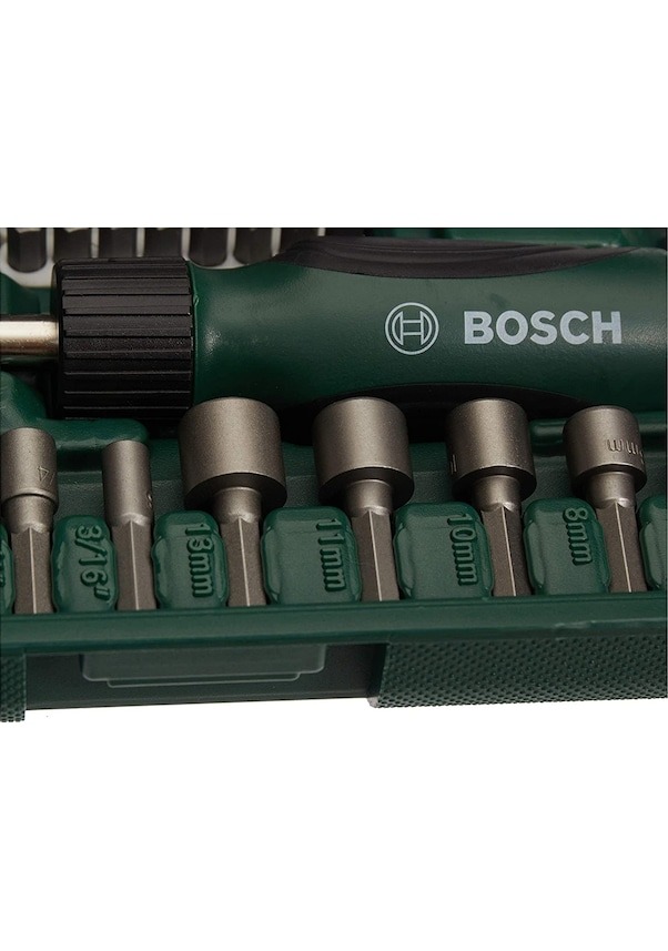 Bosch 46 Parça Cırcır Tornavidalı Vidalama ve Lokma Uçlu Aksesuar Seti - 2607019504