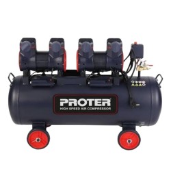 Proter 100LT 4HP 8 Bar Yüksek Hızlı Yağsız Sessiz Hava Kompresörü