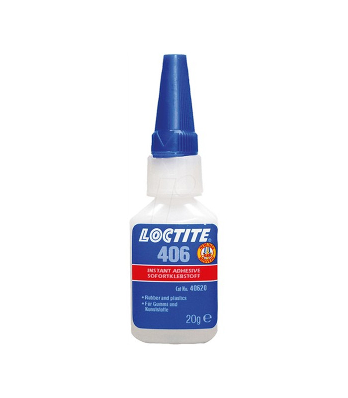 Loctite 406 Plastik-Kauçuk Hızlı Yapıştırıcı 120 Derece 20 gr