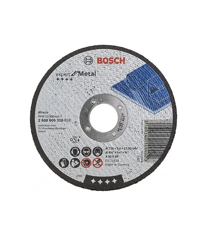 Bosch 115x2.5 mm Standard For Metal Kesme Taşı Düz