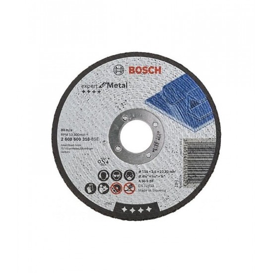 Bosch 115x6.0 mm X-Lock Expert For Metal Taşlama Taşı Bombeli