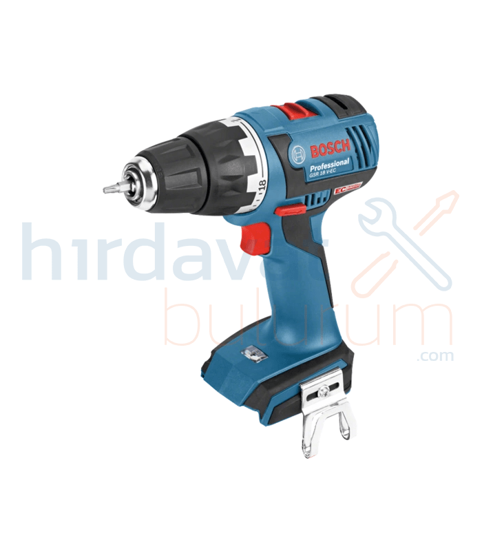 Bosch GSR18V-EC 18V Akülü Matkap Vidalama (Solo Model)